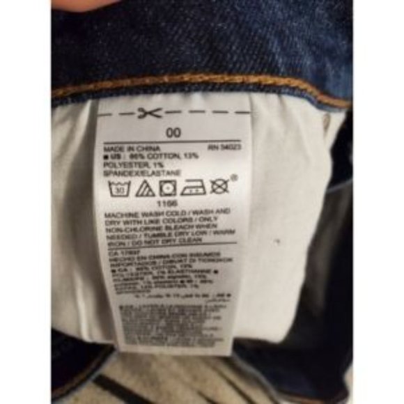 Old Navy Original Dark Blue Crosshatch jean - Picture 5 of 5